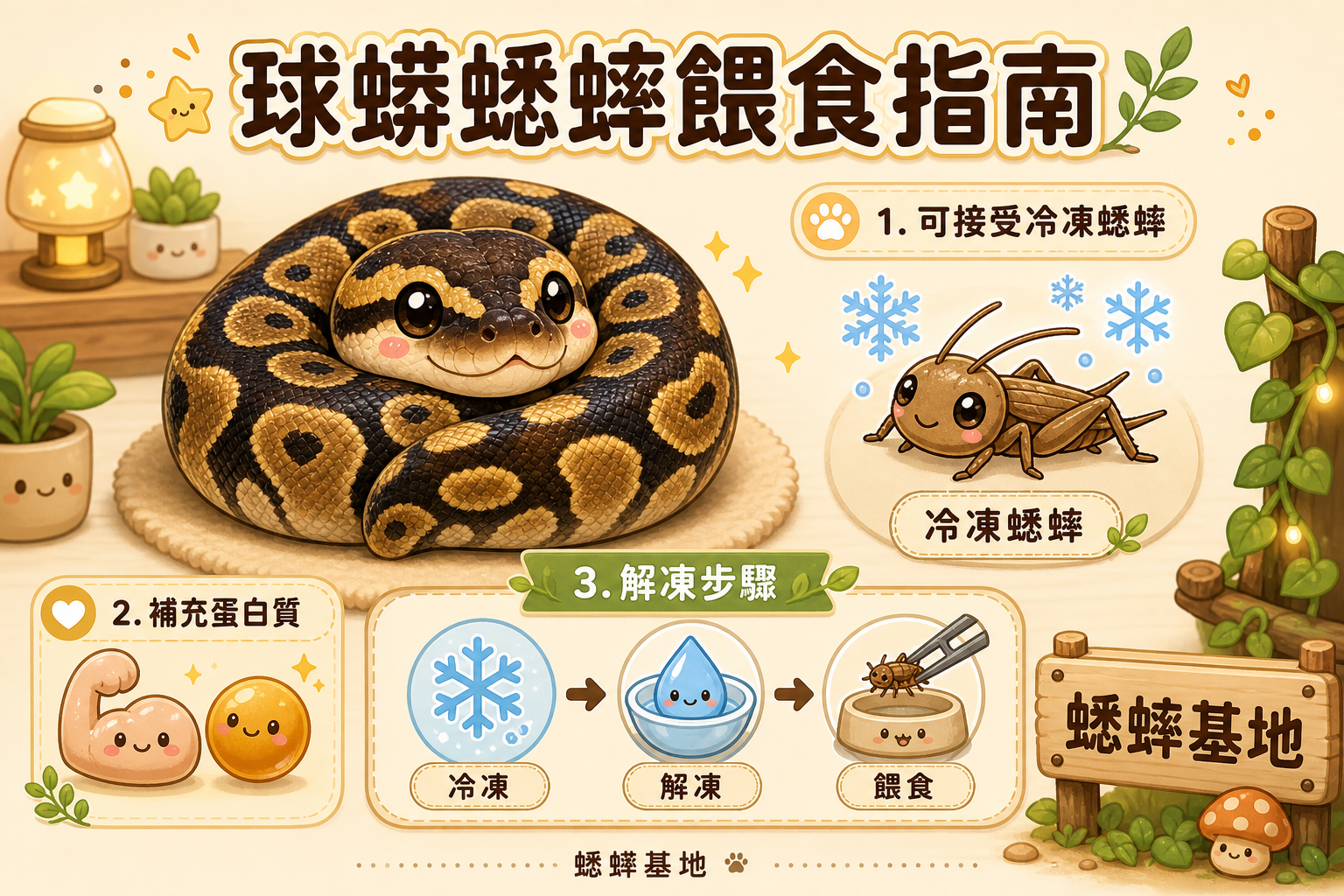 球蟒要不要吃蟋蟀？飼主必看的活餌使用場景說明