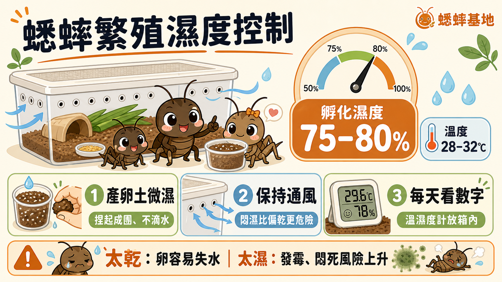 繁殖成功的關鍵：蟋蟀產卵與孵化的濕度控制實作