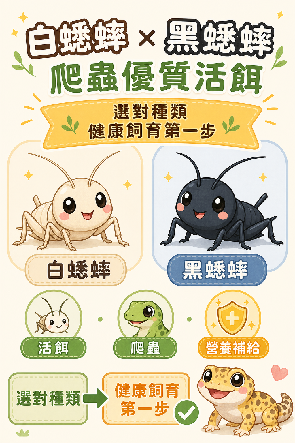 蟋蟀的營養成分對爬蟲健康的影響
