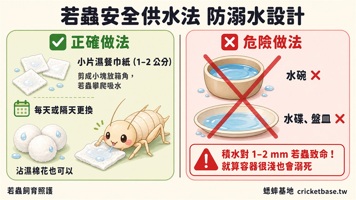 若蟲安全供水法防溺水設計
