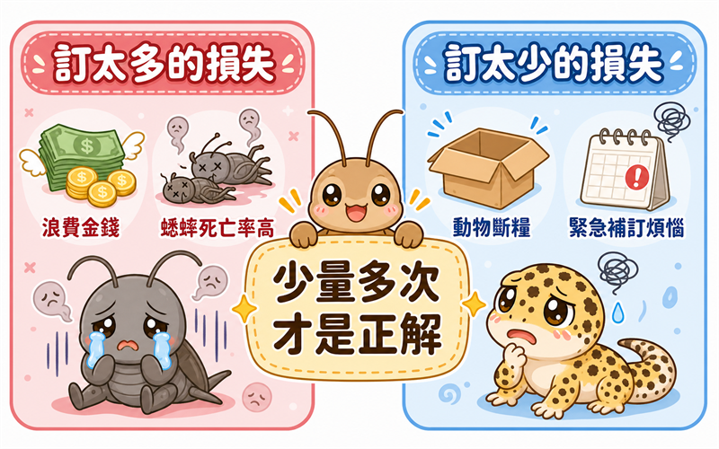 訂太多損失 vs 訂太少損失對比