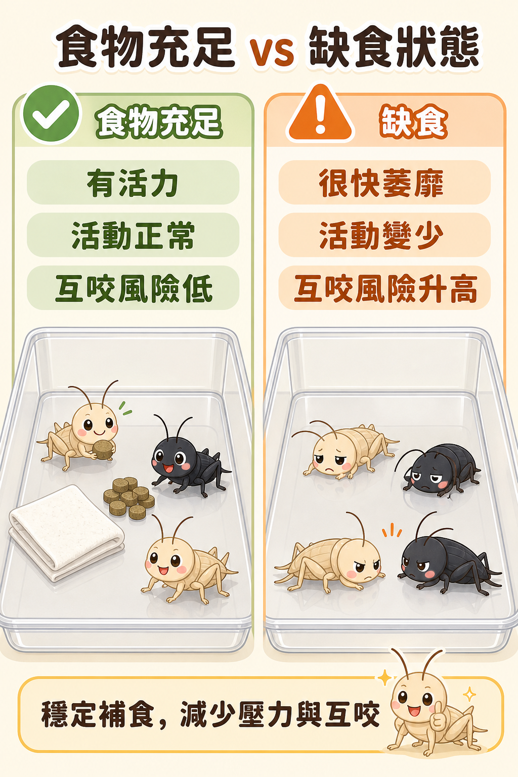 農藥殘留透過食物鏈的慢性傷害路徑:蔬菜→蟋蟀→爬蟲,每一環都有毒素悄悄累積,台灣農藥問題讓這條鏈格外危險。