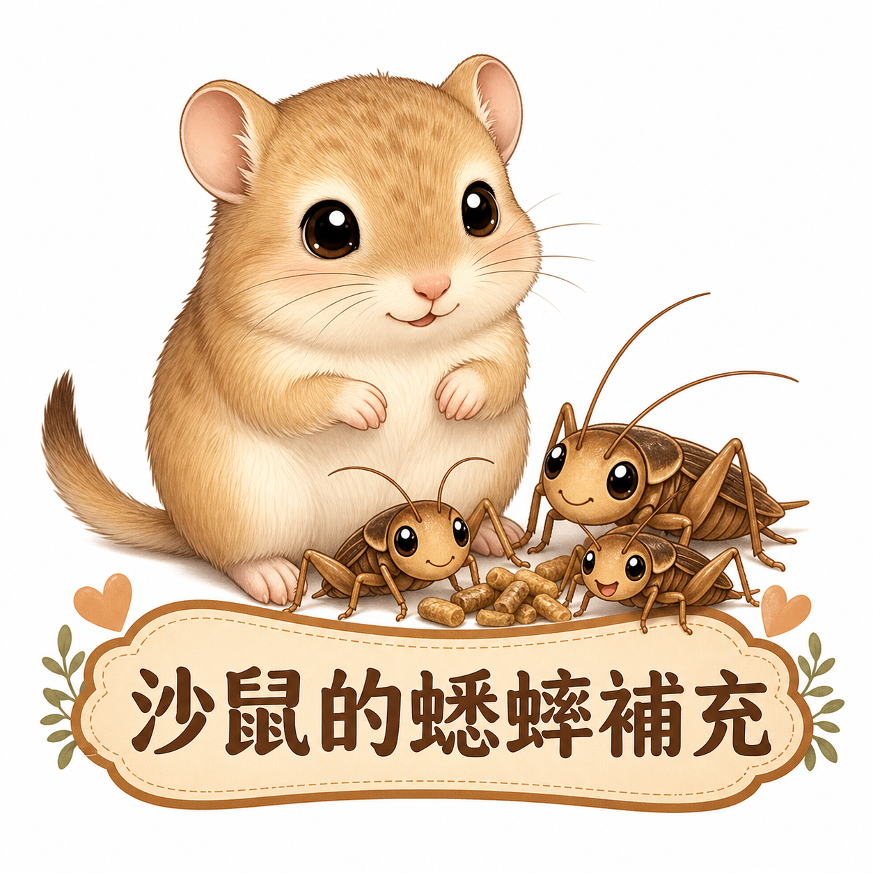 沙鼠可以吃蟋蟀嗎？小型哺乳類的昆蟲蛋白質補充指南