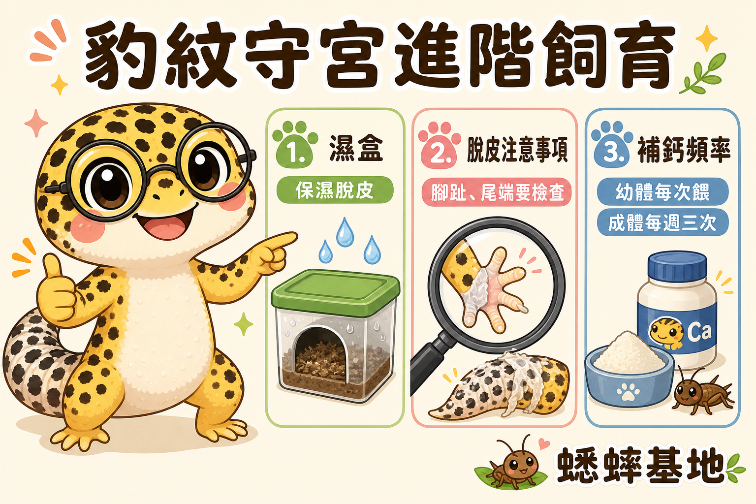豹紋守宮進階飼育：從尾巴儲脂評估到繁殖期餵食優化