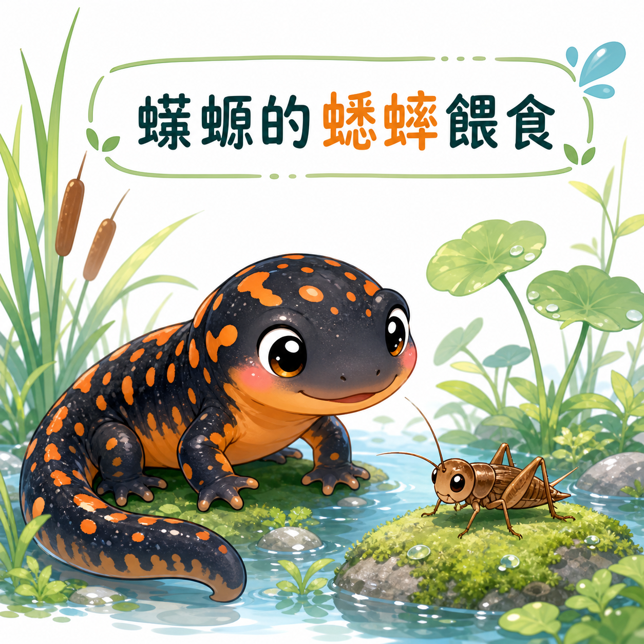 蠑螈蟋蟀餵食指南：水陸兩棲動物的蛋白質補充正確方式