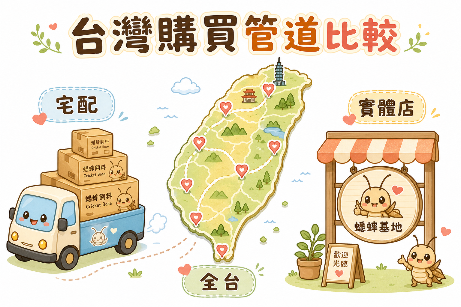 台灣哪裡買蟋蟀？活體蟋蟀購買管道完整比較