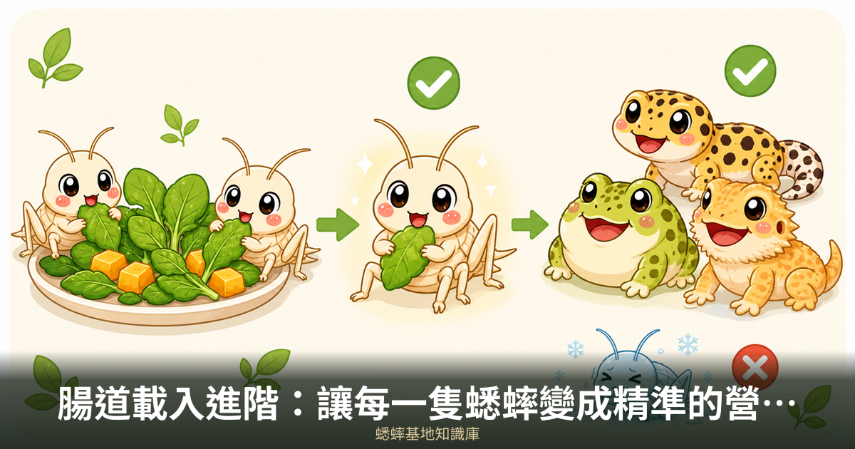 腸道載入進階：讓每一隻蟋蟀變成精準的營養載體