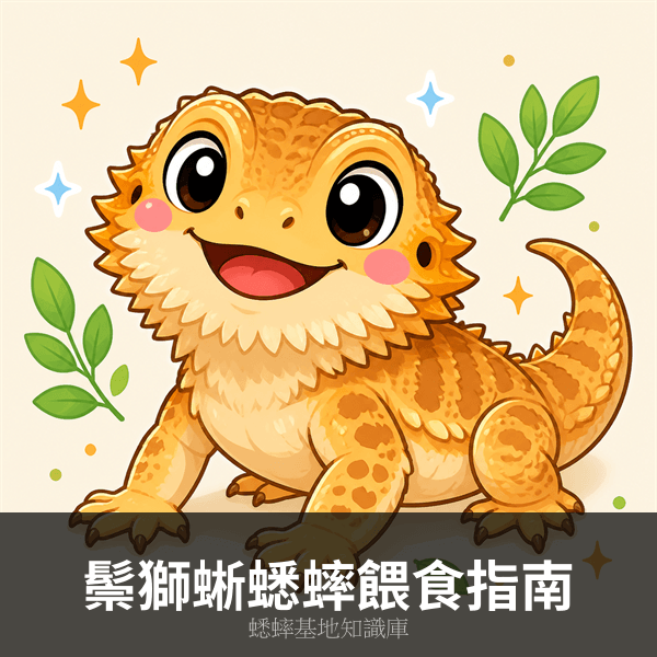 鬃獅蜥蟋蟀餵食完整指南：尺寸、頻率、蔬菜比例與補鈣
