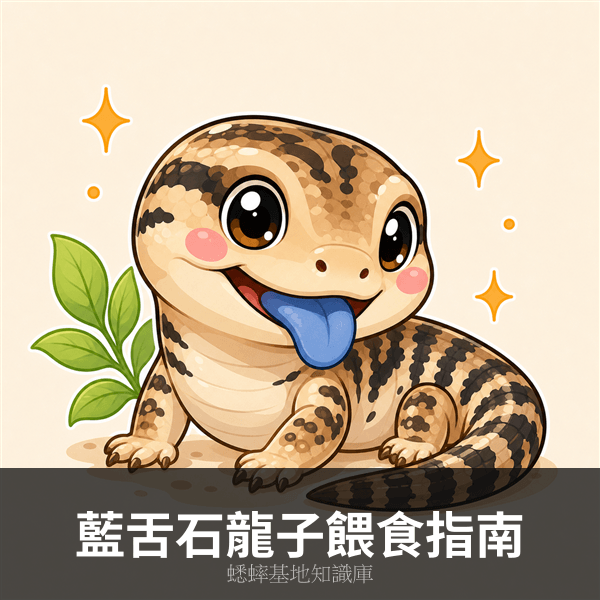 藍舌石龍子蟋蟀餵食指南：蛋白質補充比例與注意事項