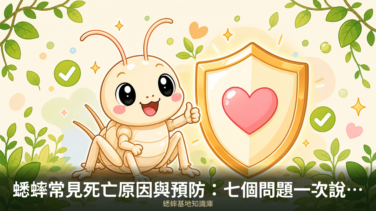 蟋蟀常見死亡原因與預防：七個問題一次說清楚