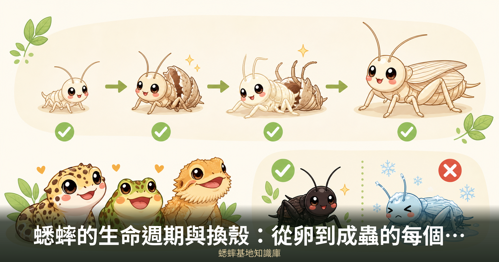 蟋蟀的生命週期與換殼：從卵到成蟲的每個階段