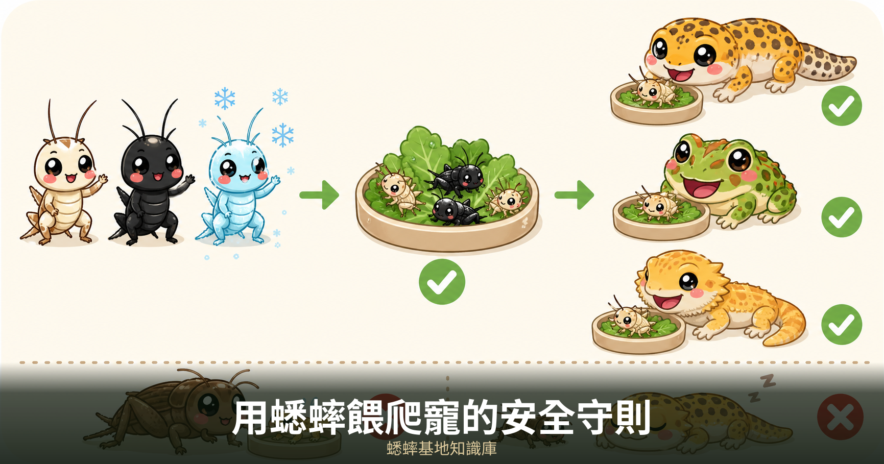 用蟋蟀餵爬寵的安全守則
