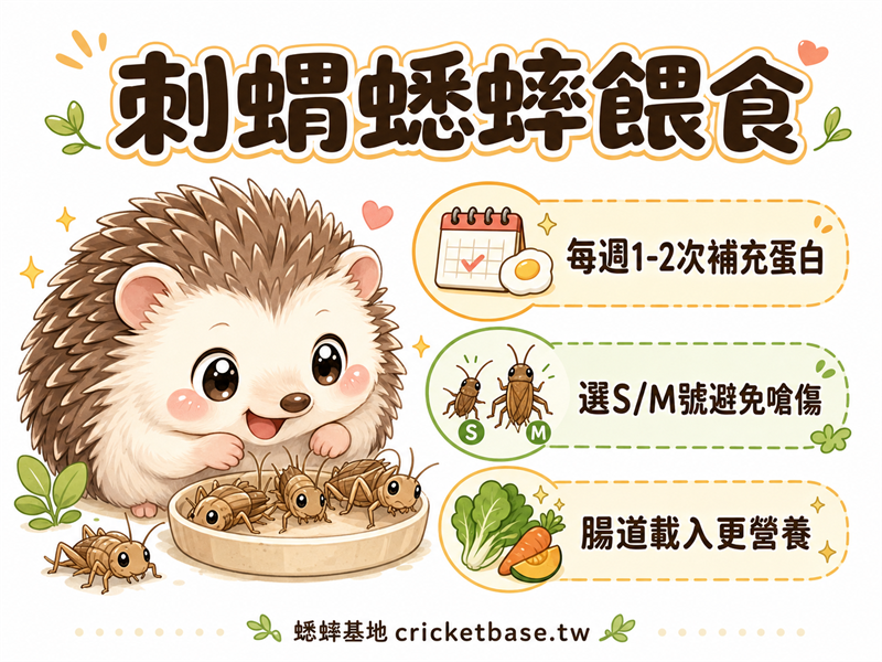 刺蝟吃什麼？蟋蟀在刺蝟飲食中的角色與餵食注意事項